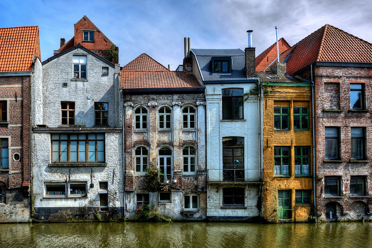 Vue de la ville de Gand, en Belgique